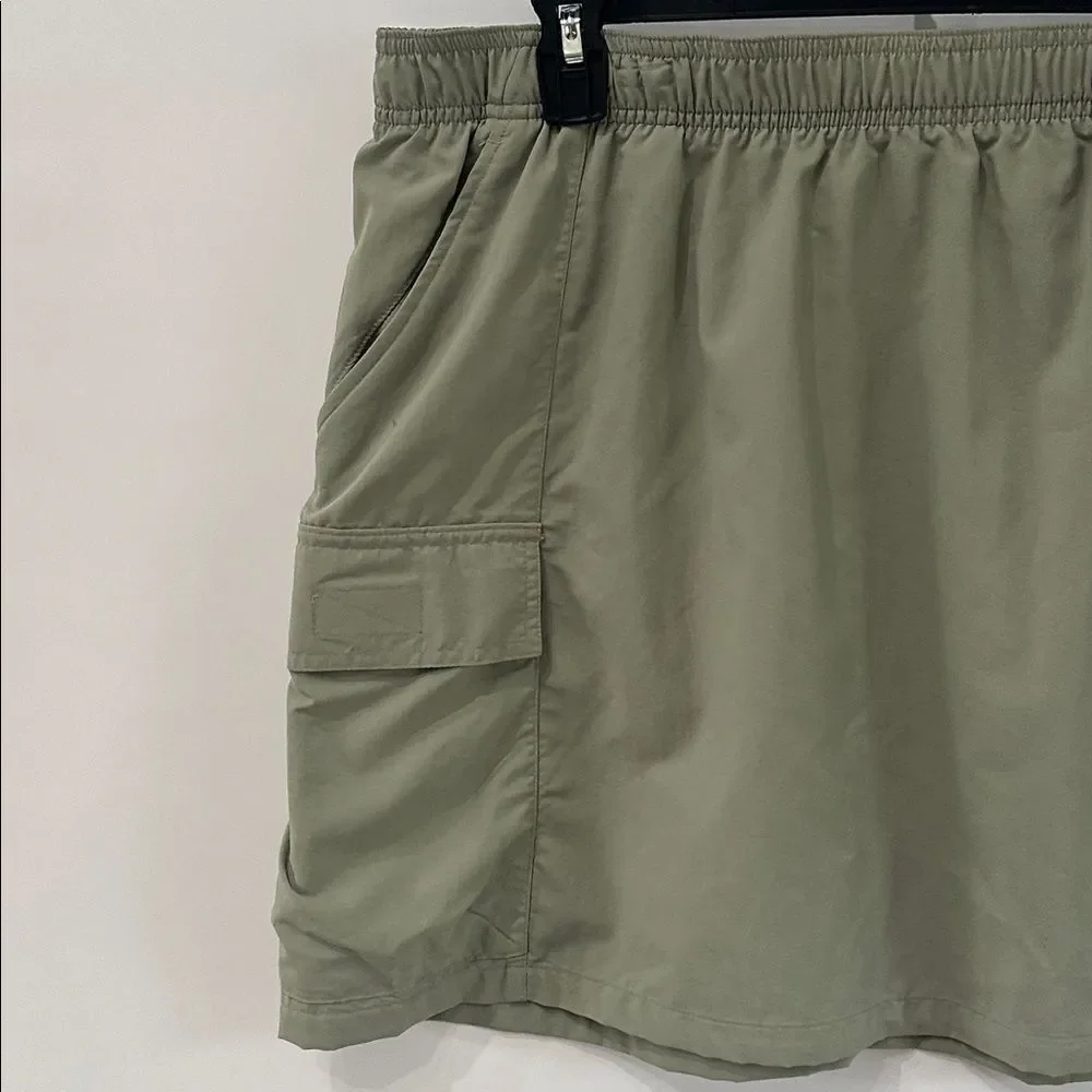 Columbia Sandier Cargo Skirt NEW Safari Green Large Omni Shade/Shield Athletic